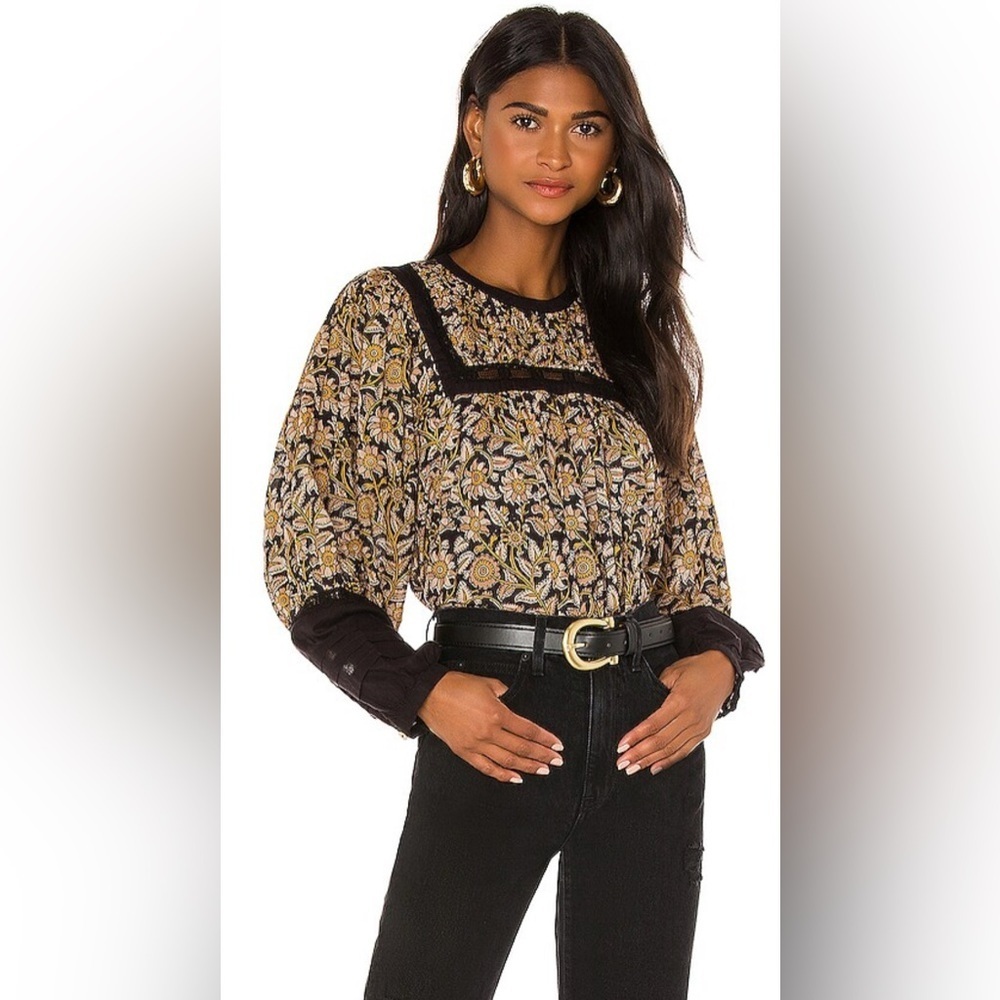 CLEOBELLA Harley Blouse in Rajastan Block in Size Small